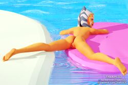 1girls 3d ahsoka_tano airress3d_(3d-modeller) alien alien_girl ass barefoot blue_eyes clone_wars clone_wars_(style) feet female orange_skin pussy soles solo spread_legs star_wars tentacle_hair the_clone_wars:_season_four thearti3d togruta