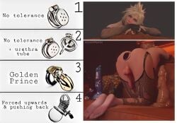 3d ass big_ass buttplug chastity_cage cloud_strife cock_cage collar dildo femboy final_fantasy final_fantasy_vii gay male male_urethral_insertion sex_toy small_penis thick_ass thick_thighs tomgirl trap urethral_insertion xlockhartx