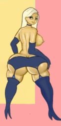 1girls 2022 ass_focus big_ass big_breasts big_butt black_eyes blonde_female character_request colored_background female female_only ibispaintx lingerie mostly_nude no_bra no_penetration sh3ar showing_ass tagme yellow_body yellow_hair yellow_skin