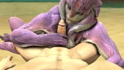 alien alien/human angara animated beach blowjob draz713 first_person_view gay hand_on_head handjob humanoid_on_human jaal_ama_darav looking_at_viewer male/male male_only mass_effect mass_effect_andromeda naked no_sound nude pov receiving_pov video video_games yaoi