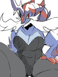 big_breasts breasts female hisuian_samurott pokemon samuches samurott tagme