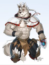 1male abs anthro anthro_only bara biceps big_brother broad_shoulders cloak cygames daddy dilf furry furry_male furry_only gray_fur humanoid humanoid_hands kemono klaus_(world_flipper) male male_only manly muscular muscular_anthro muscular_male nipples pecs r_tigre_(artist) raytig12 raytigre thick_legs thick_thighs thighs tight_fit tight_pants uncle warrior wolf wolf_ears wolf_humanoid wolf_man wolf_tail world_flipper zaddy