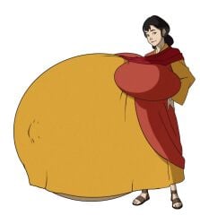 1girls air_acolyte avatar_legends belly big_belly big_breasts breasts canon_pregnancy clothing dress female gigantic_breasts huge_breasts hyper_pregnancy massive_belly maternity_dress mature_female milf morphtothetop mother nickelodeon pema pregnant solo_female the_legend_of_korra