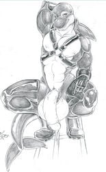 balls big_balls boots cetacean circumcised cum dorsal_fin flaccid gloves grin hand_behind_head harness hyper jonrom looking_at_viewer male male_only marine muscles navel nipples orca penis pose precum sitting sketch solo spread_legs spreading tail thong