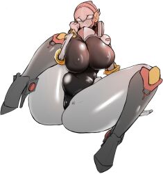 android ass big_ass big_breasts big_nipples big_thighs black_clothes black_clothing blush heart-shaped_pupils high_heels lusty_(shark-py) nipples oc original_character robot robot_girl robot_humanoid shark-py spread_legs synthetic thick_thighs thighs tight_clothing white_body