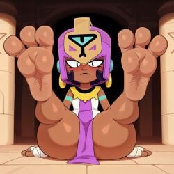 ai_generated brawl_stars feet feet_up foot_fetish najia_(brawl_stars)