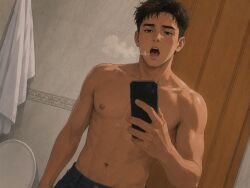 ai_generated boy burp burp_fetish sexy