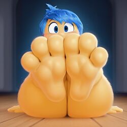 3_toes ai_generated feet foot_fetish inside_out joy_(inside_out)