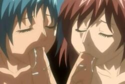 1futa 2_penises 2girls amatsuki_jun bible_black bible_black_only blowjob blue_hair brown_hair clitoral_futa clitoris closed_eyes diphallia diphallism fellatio female futa_pov futa_with_female futanari gender_transformation genderswap_(fti) group group_sex handjob human intersex kurimoto_maki medium_hair multi_genitalia multi_penis multiple_females multiple_girls oral pale_skin penis pov pussy rule_63 screencap short_hair sucking sucking_penis teenage_female teenager twintails uncensored