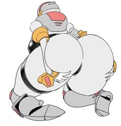 android ass ass_focus big_ass big_breasts big_nipples big_thighs black_clothes black_clothing heart-shaped_pupils high_heels lusty_(shark-py) nipples oc original_character robot robot_girl robot_humanoid shark-py spreading_ass synthetic thick_thighs thighs tight_clothing white_body