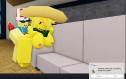 1boy 1girls 3d breasts roblox roblox_avatar robloxian tagme