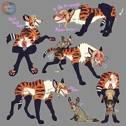 1:1 absurd_res animal_genitalia animal_penis animal_vulva anus bat-eared_fox begging begging_for_sex blush bodily_fluids canid canine canine_genitalia canine_penis canine_vulva crouching cum duo female feral fox from_behind_position genital_fluids genitals hi_res in_heat kneeling knot knot_hanging knotted_penis knotting larger_female male male/female mammal maned_wolf penis perching_position precum presenting sex size_difference size_play smaller_male vulva yama yamatopawa