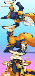 absurd_res anthro arc_vap avali breastfeeding exornan female fur group hi_res lying machine male mammal mature_female milk mustelid orange_body orange_fur otter pregnant protogen taur teats unbirthing vaginal vextrix vore