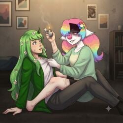 ai_generated dandy's_world deripawerts enemies_to_lovers fyp gemini lesbian qwelver roxy_(deripawerts)