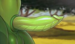 absurd_res anthro argonian balls close-up erection faceless_anthro faceless_character faceless_male genital_close-up genital_focus genitals green_body green_scales hi_res male melianah microsoft nude penis penis_close-up reptile scaled_penis scales scalie solo tazguul the_elder_scrolls