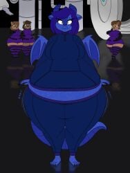 big_breasts blueberry_inflation breasts female furry huge_breasts inflation lj_caffie tagme thick_thighs wide_hips