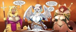 aurora_(nbanoob) big_breasts breasts cleavage female furry huge_breasts matypup pokemon pokemon_(species) thick_thighs wide_hips zeraora