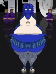 big_breasts blueberry_inflation breasts female furry huge_breasts inflation lj_caffie tagme thick_thighs wide_hips
