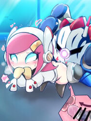 1boy 1girls ass blush doggy_style female from_behind kirby_(series) kirby_planet_robobot male meta_knight nintendo penetration penis sex sex_from_behind shunkoro_paladin susanna_patrya_haltmann susie_(kirby)