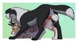 absurd_res anal anal_penetration animal_genitalia animal_penis animal_vulva anus balls bite black_body black_claws black_pawpads black_sclera blue_eyes blush bodily_fluids border browniesnsfw bulge canid canine canine_genitalia canine_penis canis cheek_tuft chest_tuft claws clenched_teeth detailed_bulge dipstick_tail doggystyle duo ear_tuft erection eye_roll facial_tuft felid feline feline_genitalia feline_vulva female female_penetrated feral feral_on_feral feral_penetrated feral_penetrating feral_penetrating_feral from_behind_position fur genital_fluids genital_outline genitals gradient_background grey_hair growling hair hi_res interspecies knot knotted_penis large_penetration larger_male lynx male male/female male_on_top male_penetrating male_penetrating_female mammal mane mane_hair markings mating_bite multicolored_body neck_tuft nightdancer_(character) on_top pawpads penetration penile penile_penetration penis pink_pawpads plap_(sound) rough_sex scruff_bite sex short_tail side_view simple_background size_difference smaller_female spots spotted_body spotted_fur stretched_anus tail tail_markings tan_body teeth tuft two_tone_body vaginal_fluid_string vaginal_fluids vulva white_border wolf x-ray_view yellow_eyes zaire_(nightdancer)