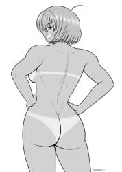 ahoge alex_(cio425) alexandria_"alex"_thorne ass athletic athletic_female back back_view backboob behind_view bikini_tan black_and_white booty breasts butt cio425 deadmannart fit fit_female hands_on_hips large_thighs looking_at_viewer looking_back naked naked_female nude rear_view shameless shameless_nude_female short_hair sideboob smile smiling smiling_at_viewer smirk smirking smirking_at_viewer tagme tan_body tanline tanlines tanned tanned_female tanned_skin thighs tomboy toned toned_body toned_female walkingdeadmann