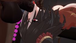 blowjob deepthroat jia_xichun_(limbus_company) koikatsu limbus_company peace_sign project_moon sound tagme tayun_(id_54662897) video