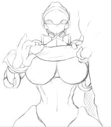 android ass big_ass big_breasts big_nipples big_thighs black_clothes black_clothing cleaning_cock cock grabbing_penis heart-shaped_pupils lusty_(shark-py) nipples oc original_character robot robot_girl robot_humanoid shark-py synthetic thick_thighs thighs tight_clothing white_body