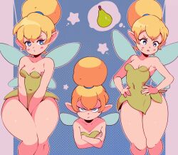 blonde_female blonde_hair blue_eyes bottom_heavy curvy disney fairy female narrow_shoulders pear-shaped_figure pear_shaped pear_shaped_female peter_pan_(disney) petite small_breasts thick_thighs thin_arms thin_waist tiaramisstsu tinker_bell wide_hips