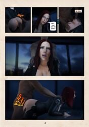 3d aracnophilia:_a_porn_parody_by_netcrum ass avengers big_breasts black_widow_(marvel) bodysuit breasts bubble_butt busty cleavage comic female female_focus from_behind from_behind_position hourglass_figure huge_cock long_hair marvel marvel_comics natasha_romanoff netcrum page_3 penis red_hair scarlett_johansson sitting tagme unseen_male_face wide_hips