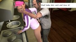 3d amanda_de_santa angry angry_face angry_sex apartment apartment_building cheating cheating_wife crying feet_out_of_frame forced grand_theft_auto grand_theft_auto_v home house male male/female milf netorare ntr pants pants_down penis penis_in_ass penis_in_pussy penis_out photoshop rape sex source_filmmaker tennis_outfit tennis_uniform trevor_philips