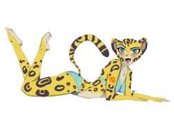 alluring anthro artist_request bra cheetah disney female fuli green_eyes panties the_lion_guard underwear