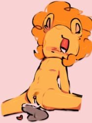 anonymous c4ndyznsfw clitoris cum cum_in_pussy cum_inside cuntboy disco_bear disco_bear_(htf) disembodied_penis fluffy_hair half-closed_eyes happy_tree_friends intersex mastectomy_scar orange_body orange_hair penis pussy vagina yellow_fur