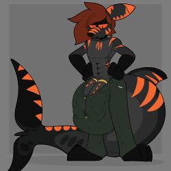 absurd_res anthro clothed clothing cole_the_shark genitals hi_res male partially_clothed penis sharked.co solo srgreja_(artist)