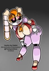 1girls big_ass big_breasts big_lips bimbo bimbofication breasts bunny_ears bunny_girl female female_focus female_only flashpoint_gear_(artist) furry furry_only huge_breasts hyper_bimbo lipstick mature_female milf mind_control mother post_transformation robot robot_girl robotization sega solo sonic_(series) sonic_the_hedgehog_(series) transformation vanilla_the_rabbit