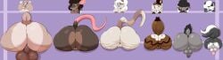 anthro aoka_callipy areola ass ball_size_difference balls big_balls big_breasts big_butt black_hair blue_eyes bovid breasts brown_areola brown_eyes brown_hair brown_nipples butt_size_difference caprine character_request domestic_cat felid feline felis female genitals group hair hair_over_eye hair_over_eyes half-closed_eyes hi_res huge_butt lagomorph leporid male mammal markings mephitid mole_(marking) multicolored_body murid murine narrowed_eyes nipples nude one_eye_obstructed open_mouth original original_character original_characters penis photo purple_eyes purple_yoshi_draws rabbit rat rodent sheep skunk through_wall tom_(isolatedartest) two_tone_body white_body white_hair