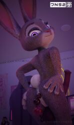 anal_beads anthro ass claws female furry futanari grey_fur jacobnines2 judy_hopps lagomorph nude purple_eyes pussy rabbit rabbit_ears sex_toy tagme tail vagina zootopia