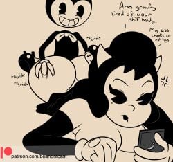 alice angel from bendy and the ink machine by beanontoast