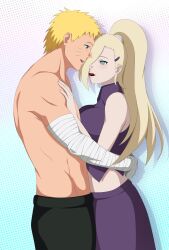 1boy 1girls aqua_eyes bandaged_arm bandages bedroom before_sex big_breasts blonde_female blonde_female/blonde_male blonde_hair blue_eyes blush boruto:_naruto_next_generations breast_press breasts breasts_against_chest busty chocolate clothed_female clothed_male crop_top duo duo_focus feeding female food food_in_mouth food_play hair_over_one_eye half-dressed hug huge_breasts human iharuluna_(artist) imminent_kiss in_love ino_yamanaka light_blue_eyes long_hair looking_at_another looking_at_partner male male/female naruto naruto_(series) pants ponytail romantic romantic_couple shirt shirtless shirtless_(male) side_view sideboob skirt sleeveless sleeveless_shirt smile tease teasing uzumaki_naruto valentine's_day very_long_hair whisker_markings whiskers yellow_hair