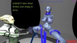 3d bondage breasts choke_hold comic drugged erection floating freekiller futanari huge_breasts liara_t'soni long_tongue lothes mass_effect mind_break naked penis ripped_clong_tongue shiala tablet tentacle tongue tongue_out wet_skin