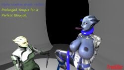 3d bondage breasts choke_hold comic drugged floating freekiller huge_breasts liara_t'soni lothes mass_effect ripped_clong_tongue shiala tablet tentacle tongue tongue_out wet_skin