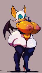 1girls anthro armwear ass ass_visible_from_the_front bat bedroom_eyes big_ass big_breasts breasts busty chiropteran female female_only half-closed_eyes huge_breasts large_ass large_breasts looking_at_viewer nipples nude nude_female pussy rouge_the_bat sega solo sonic_(series) sonic_the_hedgehog_(series) thick_thighs thighhighs wide_hips wings wolflance