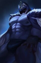 1boy abs big_dom big_muscles bulge capitano_(genshin_impact) daddy daddy_kink dominant dominant_male faceless_male genshin_impact helmet hung kult2k male male_only muscular muscular_male navel pecs pubes shirtless solo solo_male thick_thighs