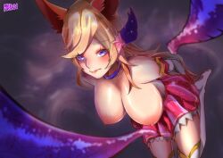 9_tails ahri alternate_costume alternate_hair_color alternate_hairstyle animal_ear_fluff animal_ears animal_girl areolae big_areolae big_breasts big_nipples blonde_female blonde_hair breasts busty child_bearing_hips cleavage clothing curvaceous curves curvy curvy_body curvy_female curvy_figure curvy_hips eyelashes eyeliner eyeshadow facial_markings female fluffy fluffy_ears fluffy_tail fluffy_tails fox fox_ears fox_girl fox_tail furry_tail hips hourglass_figure huge_breasts humanoid inner_ear_fluff kemonomimi kitsune large_areolae large_breasts league_of_legends light-skinned_female light_skin lips lipstick long_hair magical_girl mariobaby massive_breasts multiple_tails nine_tailed_fox nipples pale-skinned_female pale_skin pink_areola pink_nipples riot_games star_guardian_ahri star_guardian_series tail tentacle tentacles thick_thighs thighs vastaya video_games violet_eyes voluptuous wide_hips