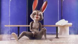 16:9 4k absurd_res anthro anus ass barefoot breasts buckteeth closed_eyes digital_media_(artwork) disney feet female finger_fuck fingering fingering_self fingers flat_chest flat_chested fur genitals grey_body grey_fur hi_res judy_hopps lagomorph leporid locker_room looking_pleasured mammal masturbation moan nipples nude open_mouth orgasm orgasm_face penetration pussy rabbit rabbitholes size_difference slim small_breasts smaller_female smile solo spread_legs spread_pussy spreading teeth vaginal_masturbation vaginal_penetration widescreen zootopia