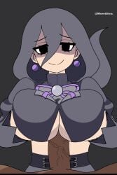 1boy 1girls 2:3 2d_animation animated big_penis clothed cum cum_on_breasts cum_on_clothes dark-skinned_male dark_skin female game_freak hex_maniac hex_maniac_(pokemon_legends:_z-a) inner_sideboob interracial light-skinned_female light_skin longer_than_10_seconds mowillen nintendo no_bra occult_maniac occult_maniac_(z-a) paizuri paizuri_under_clothes pokemon pokemon_legends:_z-a revealing_clothes shorter_than_30_seconds straight tagme titjob titjob_under_clothes vertical_video video