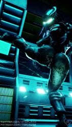 1girls 3d alien animated anus ass blender female female_yautja nude predator_(franchise) predator_mask scifi tagme teasing toplay92 twerk video yautja