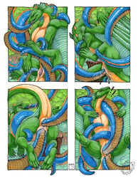 2010 acidapluvia anal anal_sex anus closed_eyes double_penetration dragon dragoness female green on_front penetration pussy raised_tail rape spread_legs spreading tail tentacle tentacle_rape tongue vaginal_penetration