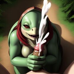 1boy 1girl abused_male adventure_forest adventurer ai_assisted ai_generated cock_hungry cum_geyser cum_hungry cum_on_penis cumshot ejaculation enthusiasm enthusiastic_handjob erect_penis erection explosive_ejaculation fantasy female femdom ffm forced_handjob forced_orgasm forced_to_cum forest glans green_skin handjob handjob_domination harvesting_cum holding_penis jerking_penis kappa male milking_penis monster_girl monster_milf monster_on_male nature nonconsenting_male penis pov preying_on_penis red_eyes reverse_forced_handjob scales shell turtle turtle_shell turtlewoman wetnightmare