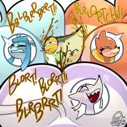 2025 4girls ass ass_on_face between_ass big_ass big_butt buizel commission crying female female_pooping furry furry_female glaceon gross group_scat huge_ass mienshao nintendo ocs oddtenn onomatopoeia pokemon pokemon_(species) pooping pooping_on_face scat shart sharting sharting_on_face shit shitting shitting_on_face sketch snivy tenuousoddity