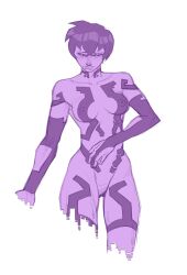 cortana from 343 industries by lowpolybrain (artist)
